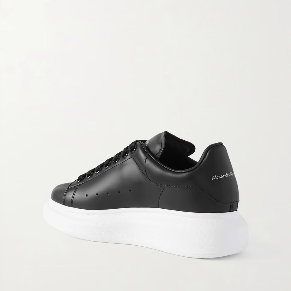 Alexander McQueen Black Leather Women’s Sneakers